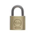 YALE CANDADO Y110 20MM P1 ENDURECIDO BR CJ