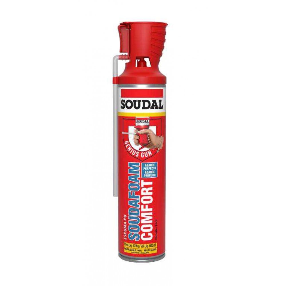SOUDAL ESPUMA DE POLIURETANO 600ML CON PISTOLA