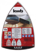 KWB SET LIJAS TRIANGULAR P/LIJADORA ORB C/VELCRO