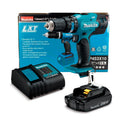 MAKITA TALADRO-ATORNILLADOR C/PERCUSIÓN 13 MM. - 2 VEL. VARIABLE 1 BATERÍA LI-ION 1 5AH + CARGADOR