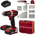 EINHELL PXC TALADRO 18 V Li-Ion 40 Nm13 mm | 2 X 1.5 Ah + E-BOX + ACCESORIOS TE-CD 18/40 Li Kit