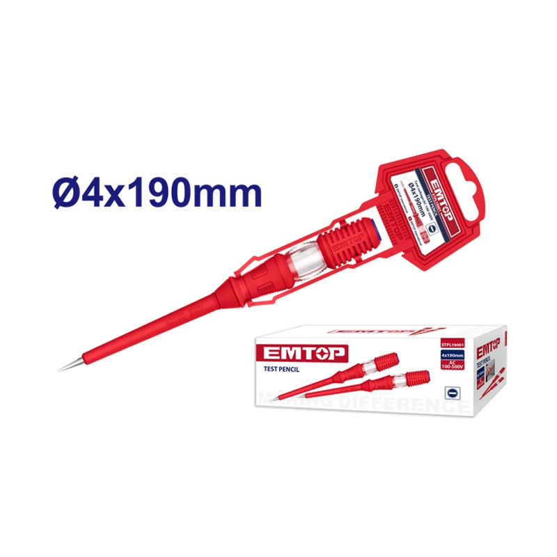 Emtop Atornillador Probador Electrico 4x190mm