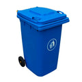 Basurero Import C/tapa 120l Azul