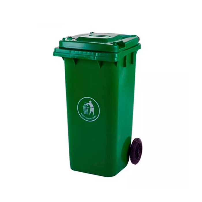 Basurero Import C/tapa 100lt Verde
