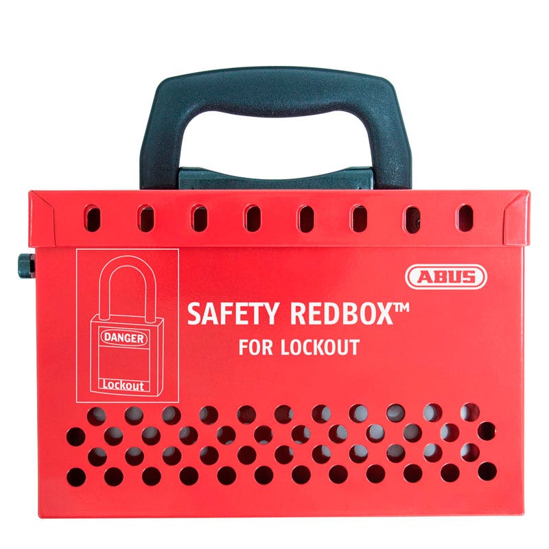 Abus Caja Bloqueo Grupal Acero B835 Roja