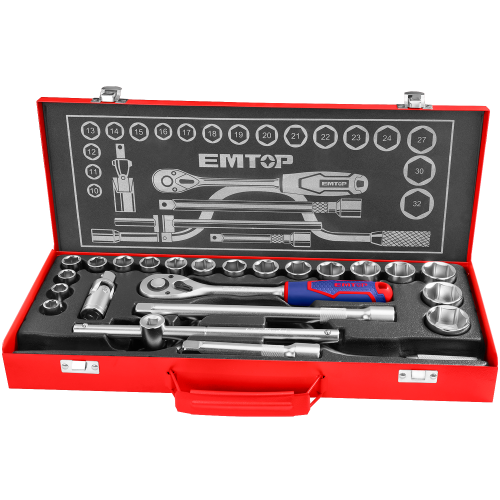 emtop Jgo Chicharra 1/2" C/dados Cj Met 24un Ecl