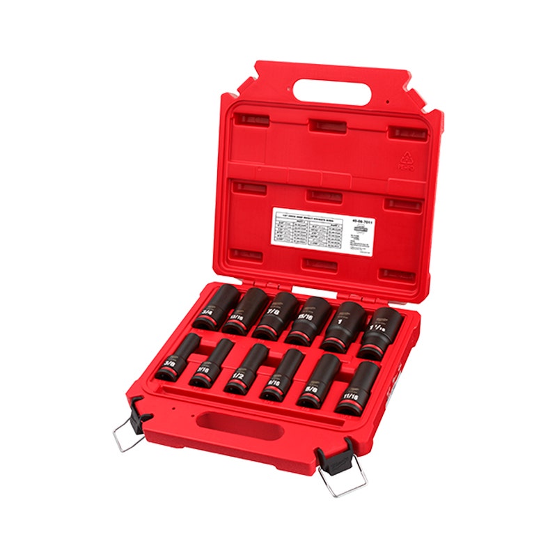 Milwaukee 12pc Dados Impacto 1/2 49-66-7011