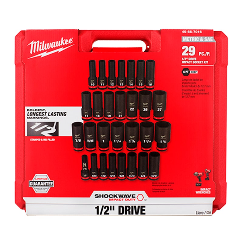 Milwaukee 29pc Dados Impacto 1/2 49-66-7016