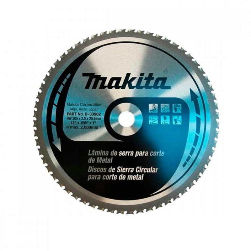 Makita Disco 12" 60 Dtes 25.4mm Ct P/lc1210-30