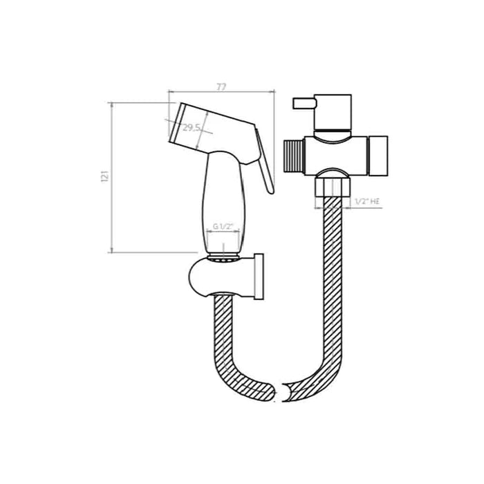Stretto Ducha Bidet 1 Funcion