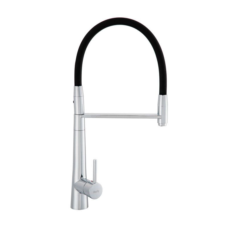 Duschy Monomando Cocina Flexible Negro