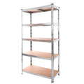 ESTANTE METALICO 5 NIVELES GALVANIZADO 183X90X45