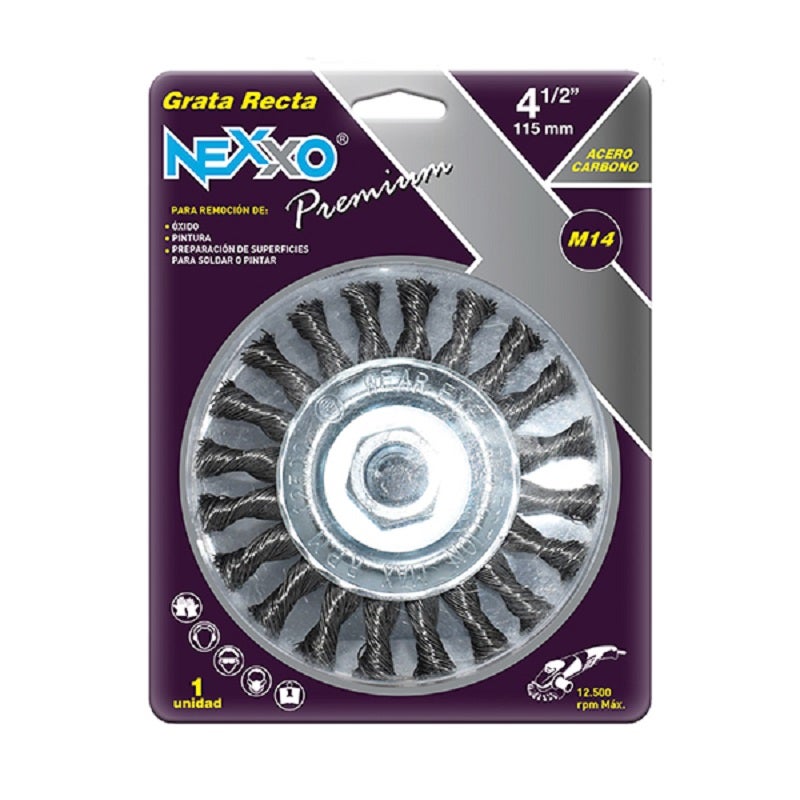 GRATA CIRC TRENZADA 4.1/2" M14 AC. CARB NEXXO