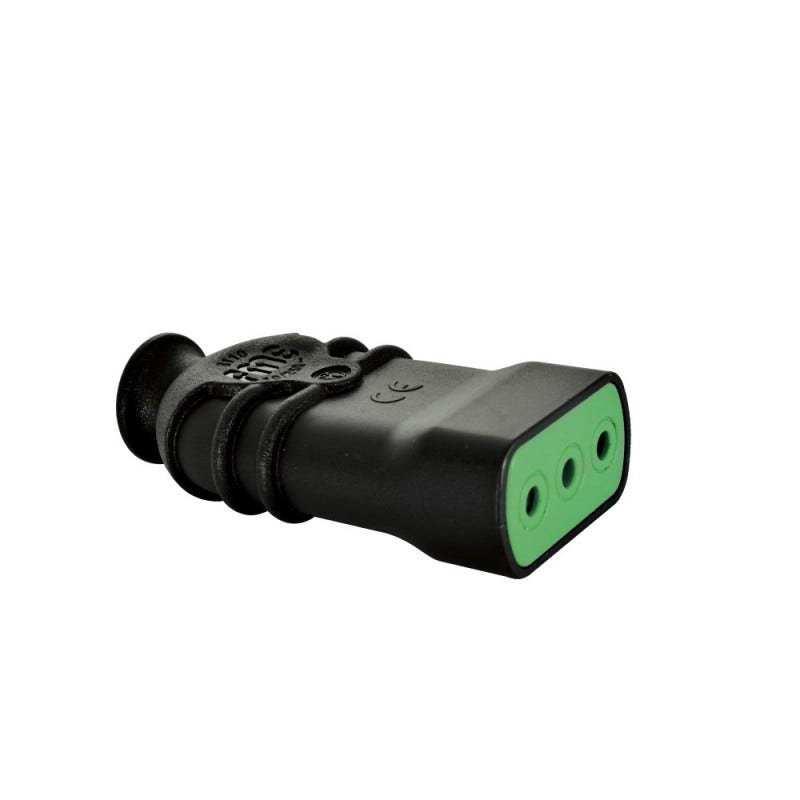 Ench Volante Hembra 10 Amp 2p+t Negro