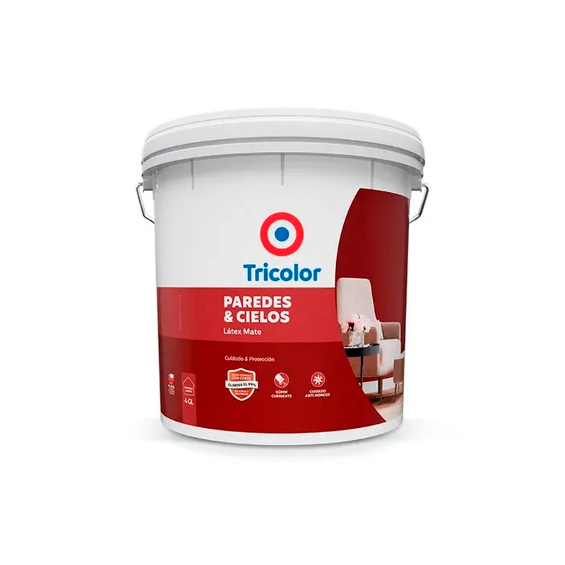 Tricolor Latex Paredes Y Cielos Base A 4gl