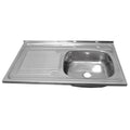 Lavaplatos Inox 800x500 Izq. C/desague