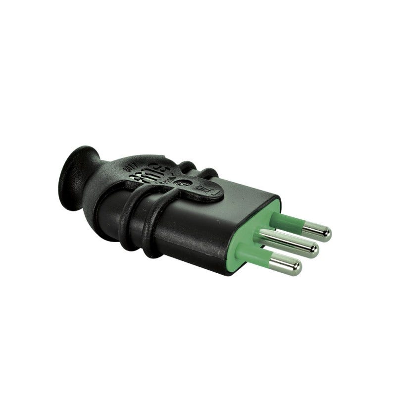 Ench Volante Macho 16 Amp 2p+t Negro
