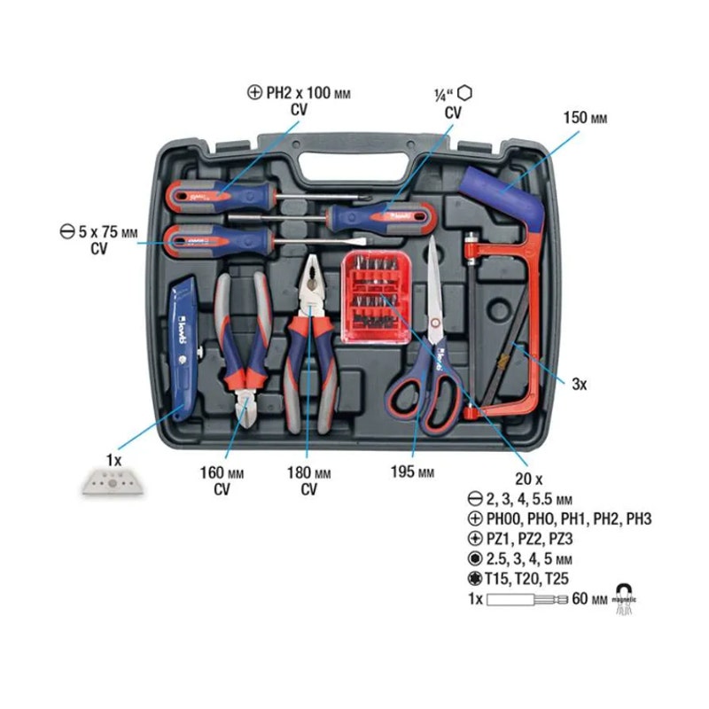 Kwb Maleta De Herramientas 65 Pzas