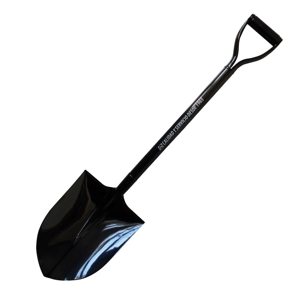 PALA PUNTA HUEVO MANGO METALICO