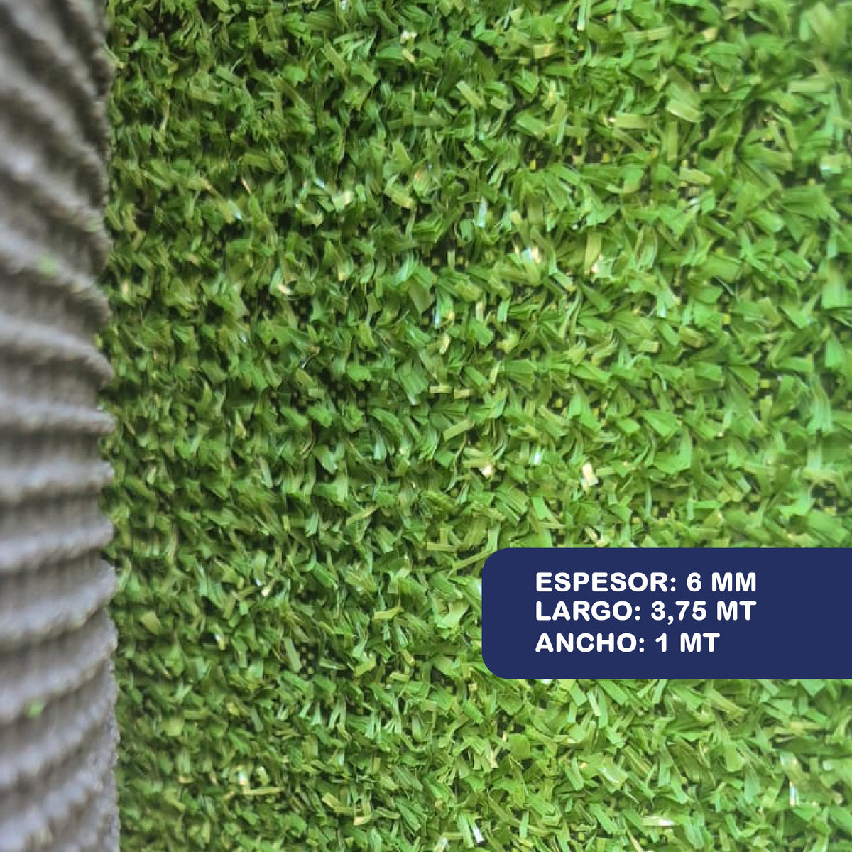 Pasto Sintetico 6mm - 1m X 3.75m