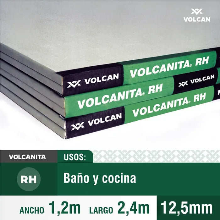 Yeso Carton 12.5 Mm 1.20 X 2.40 Rh