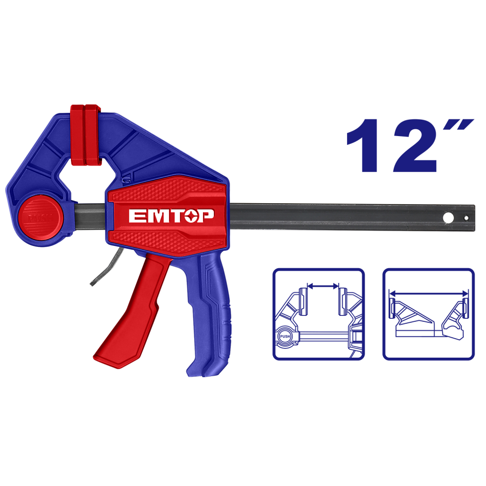"emtop Prensa Sargento Rapida 12"" 63x300mm Ehjk10