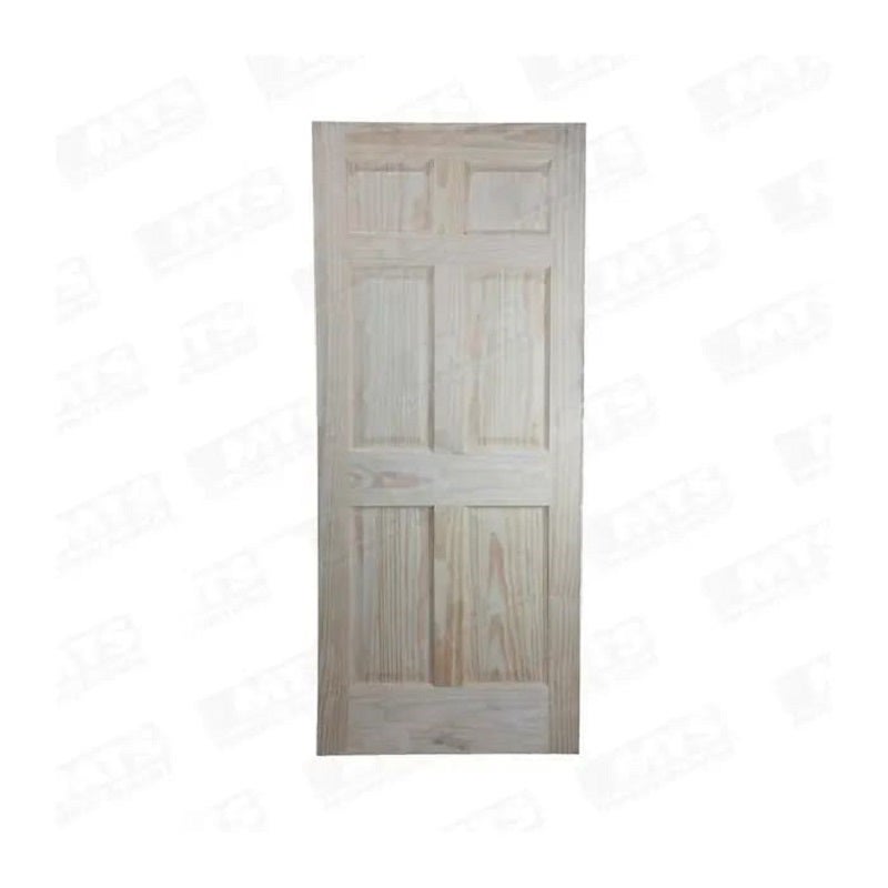 Puerta Solida Pino Colonial 6p 45x90x200 (imp)