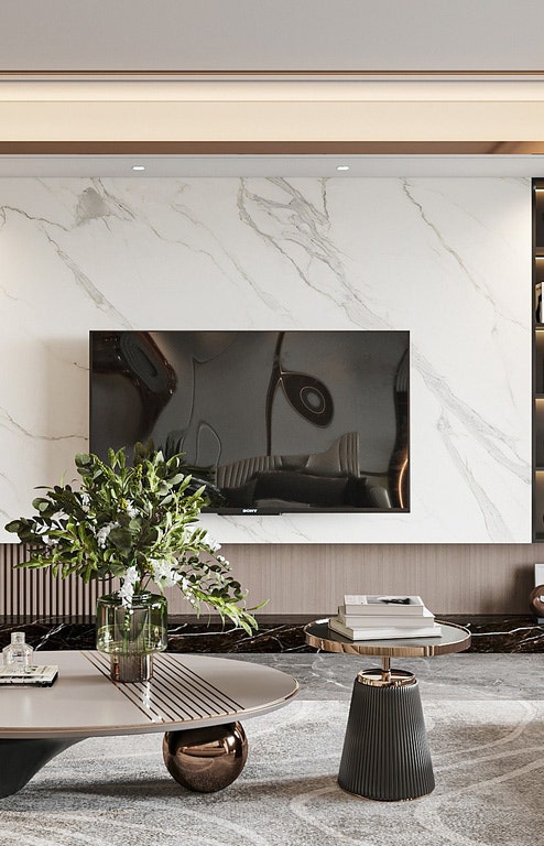 PANEL PVC MURO UV BLANCO AMBAR 244X122X0.3CM