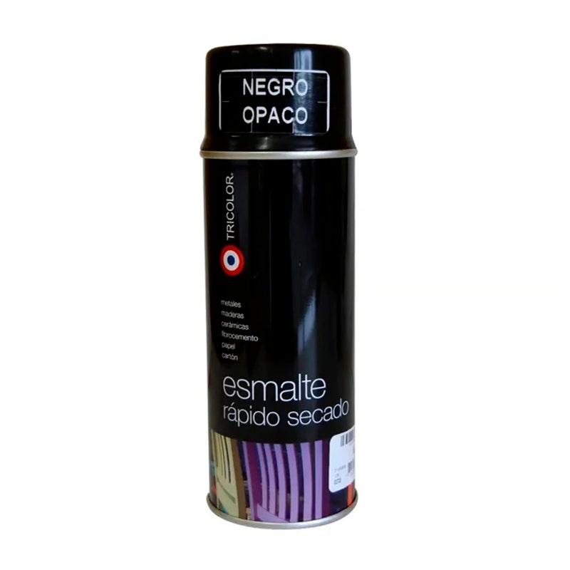 Tricolor Spray Esm Sint Opaco Negro 400ml