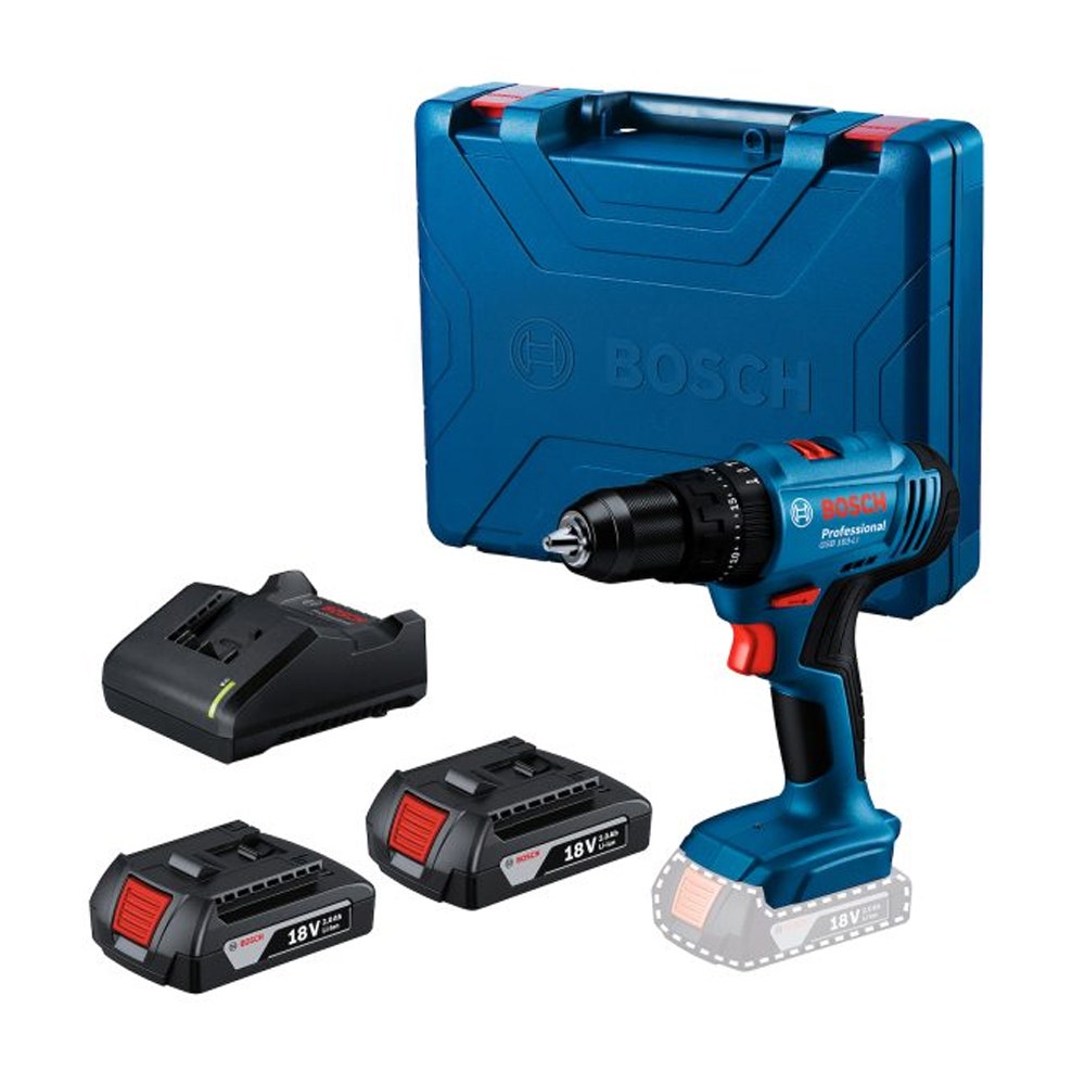 BOSCH TALADRO PERC/ATOR GSB 18V-LI 2 BAT 2AH CARG