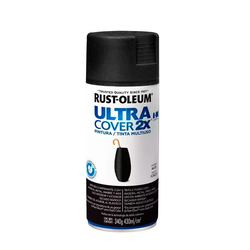 Rust Oleum Ultra Cover 2x Negro Mate