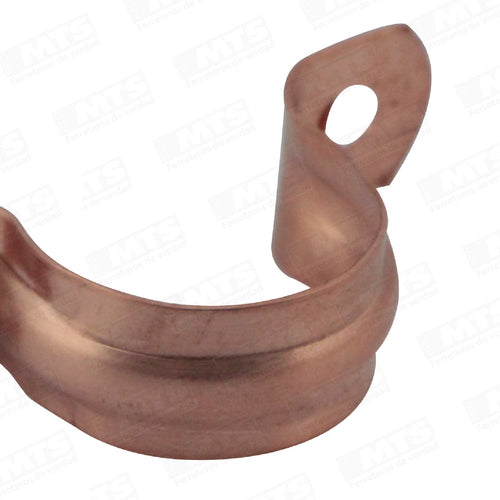 Abrazadera Cobre Doble 3/4 Pul.