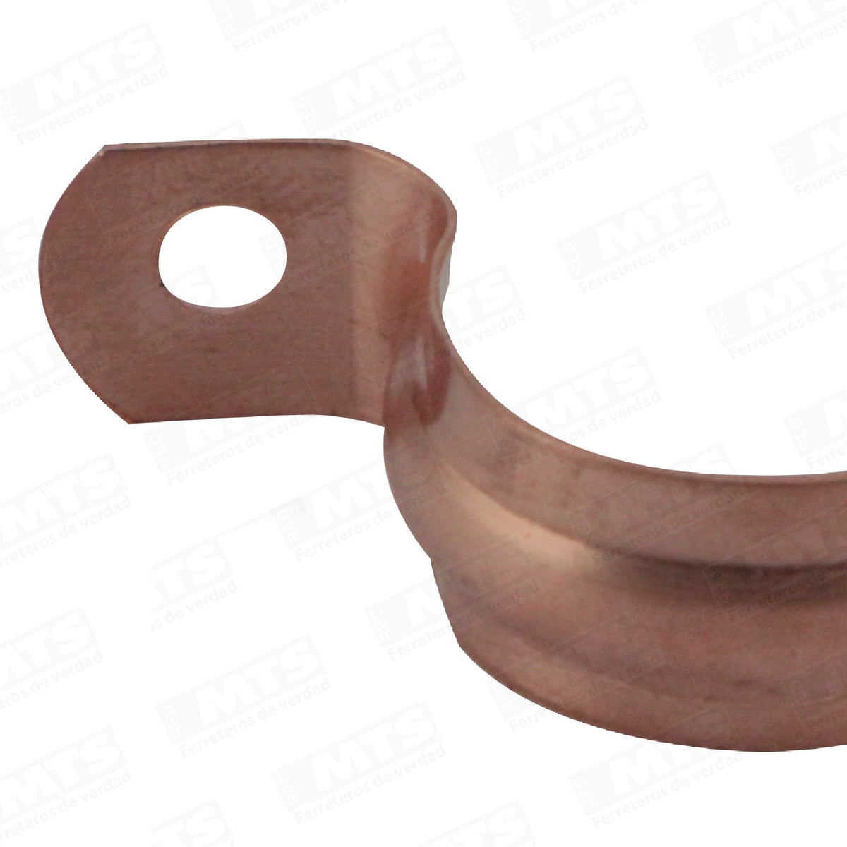 Abrazadera Cobre Doble 3/4 Pul.
