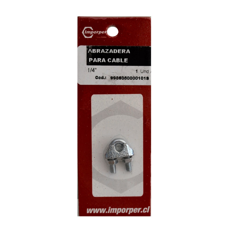 IMPORTP ABRAZADERA P/CABLE 1/4
