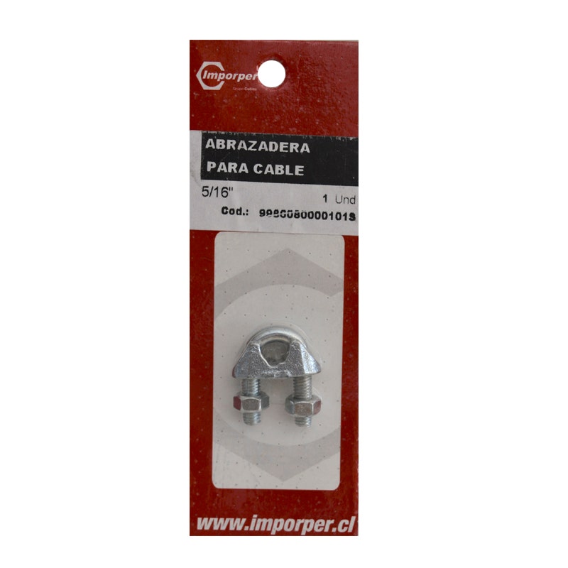 IMPORTP ABRAZADERA P/CABLE 5/16