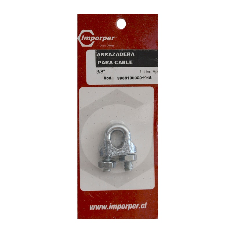 IMPORTP ABRAZADERA P/CABLE 3/8