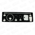 Acc. BaÑo 7 Piezas Cr + Blanco Cer Acquamix