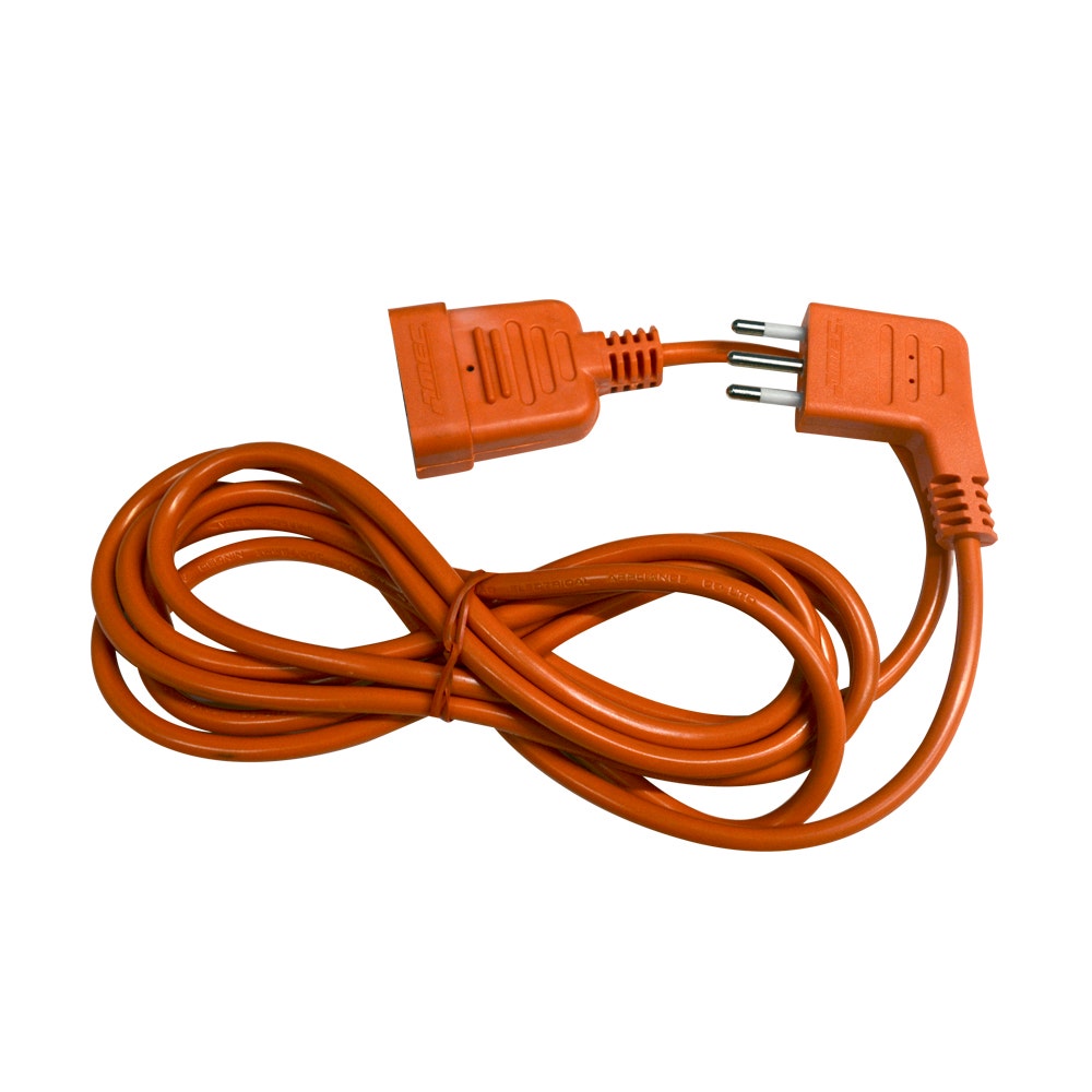 Mec Alarg. Simple 3mt 2p+t 250v 10a 2000w Naranja