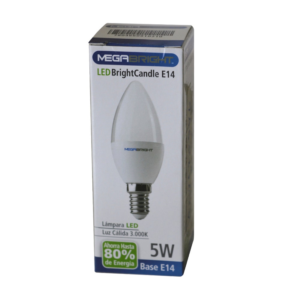 Megabright Ampolleta Led Vela 5e/3000 Lc E-14