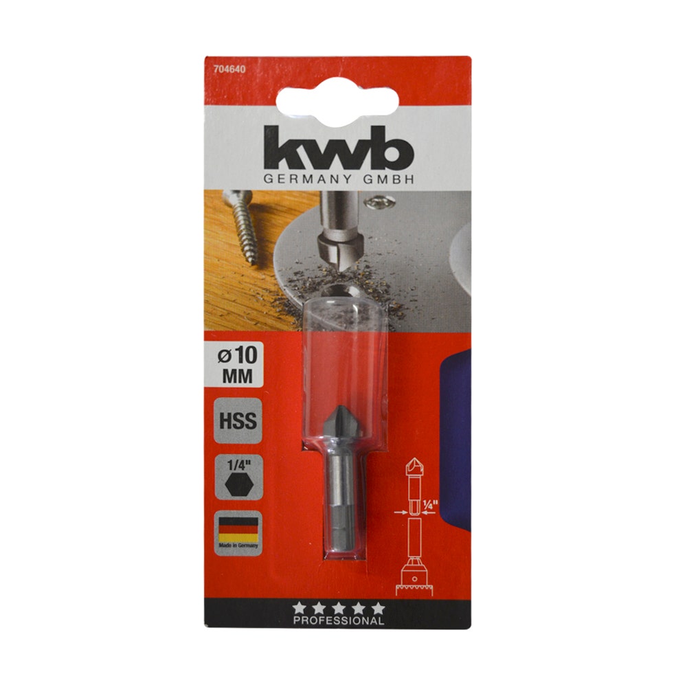 Kwb Avellanador 1/4 Hss 10 Mm Para Metal