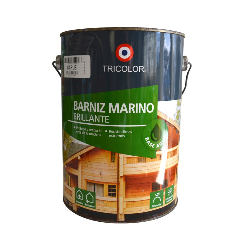 TRICOLOR BARNIZ MARINO B/ AGUA MAPLE 1 GL