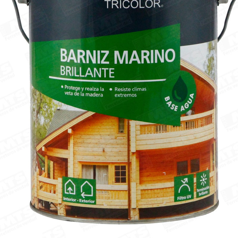 TRICOLOR BARNIZ MARINO B/ AGUA NATURAL 1 GL