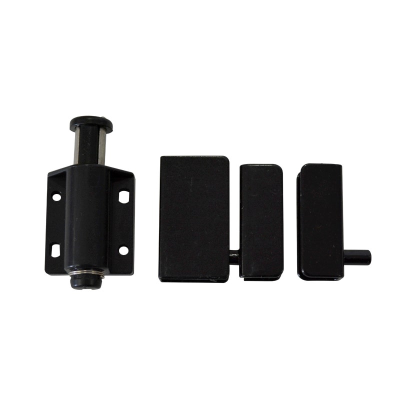 Dmc Bisagra Vidrio C/reten Negro