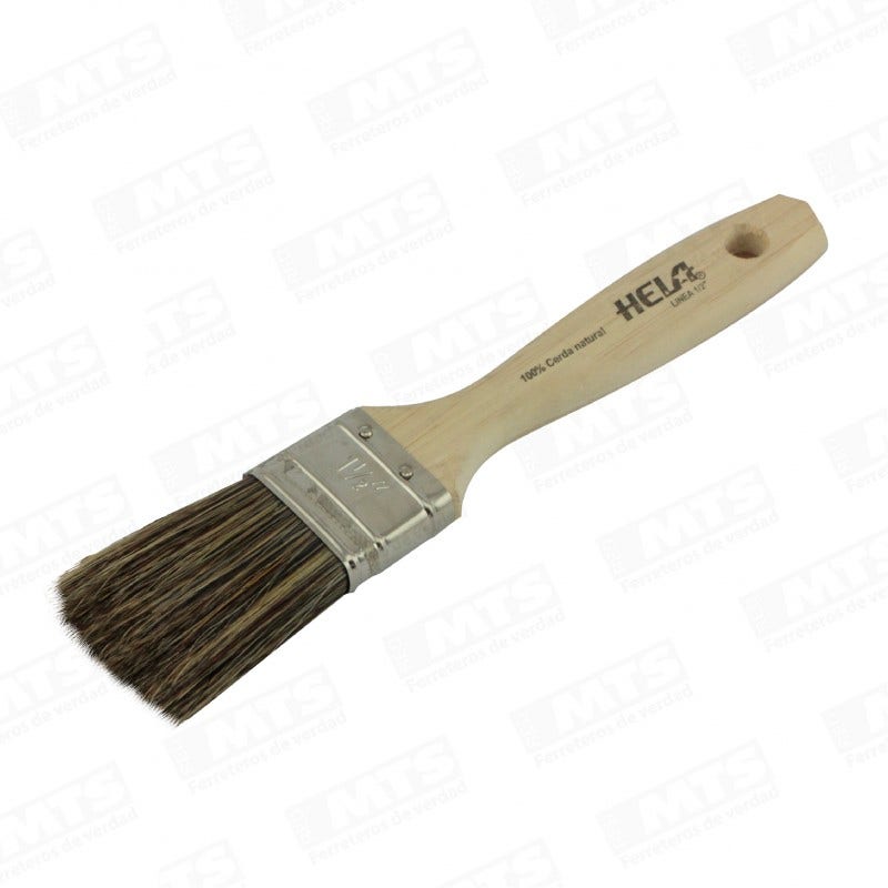 Hela Brocha Cerda Gris 1/2 X 11/2