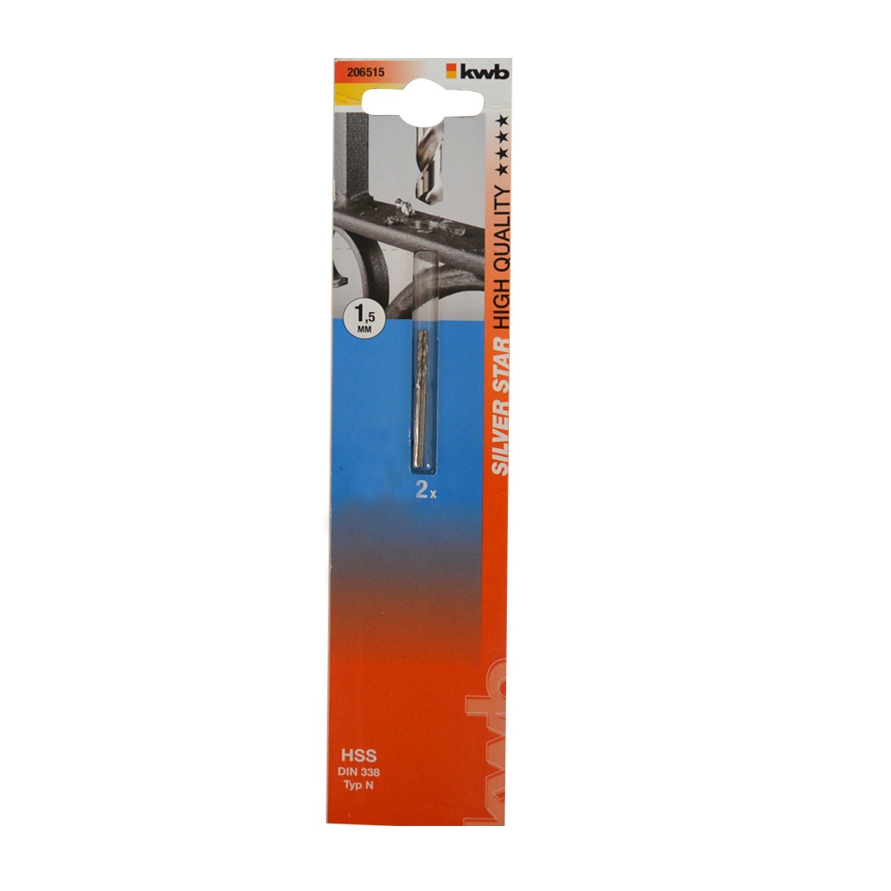 KWB BROCA HSS SILVER 1 5MM (2UN)