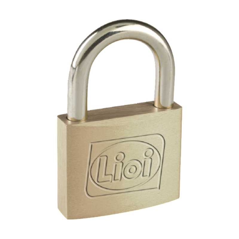 LIOI CANDADO SERIE P-2000 50 MM BRONCE PULIDO