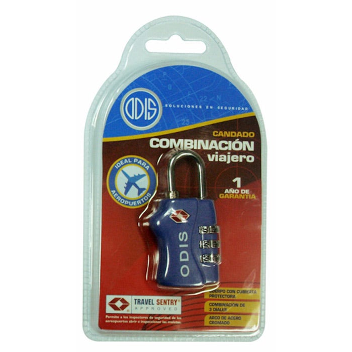 Odis Candado Viajero Comb. Azul