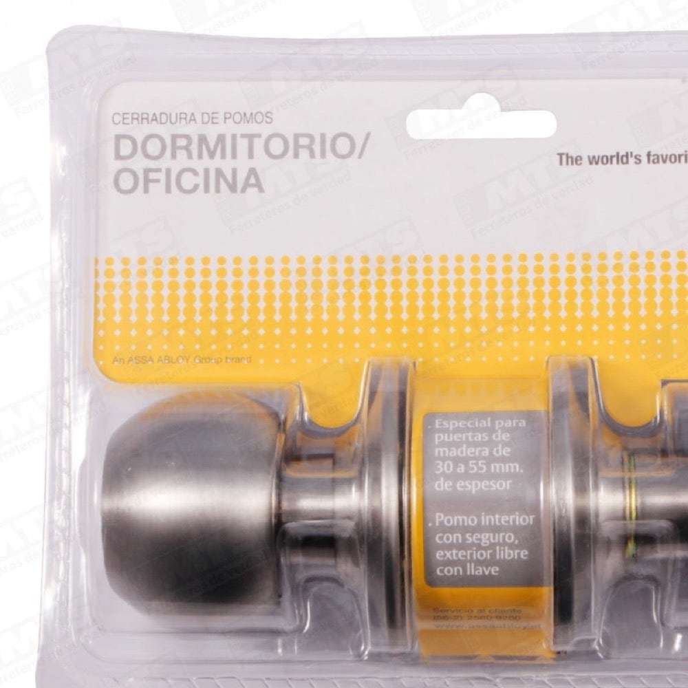 CERRADURA YALE DORMITORIO INOX CJ