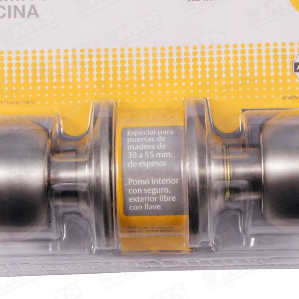 CERRADURA YALE DORMITORIO INOX CJ