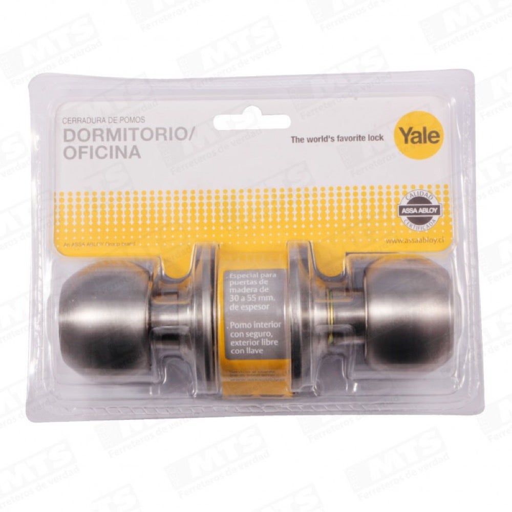 CERRADURA YALE DORMITORIO INOX CJ